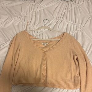 Talbots Peach Cardigan Sweater